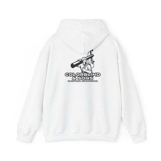 ColorBlind and Sons Electrical Contractors Humor Hoodie